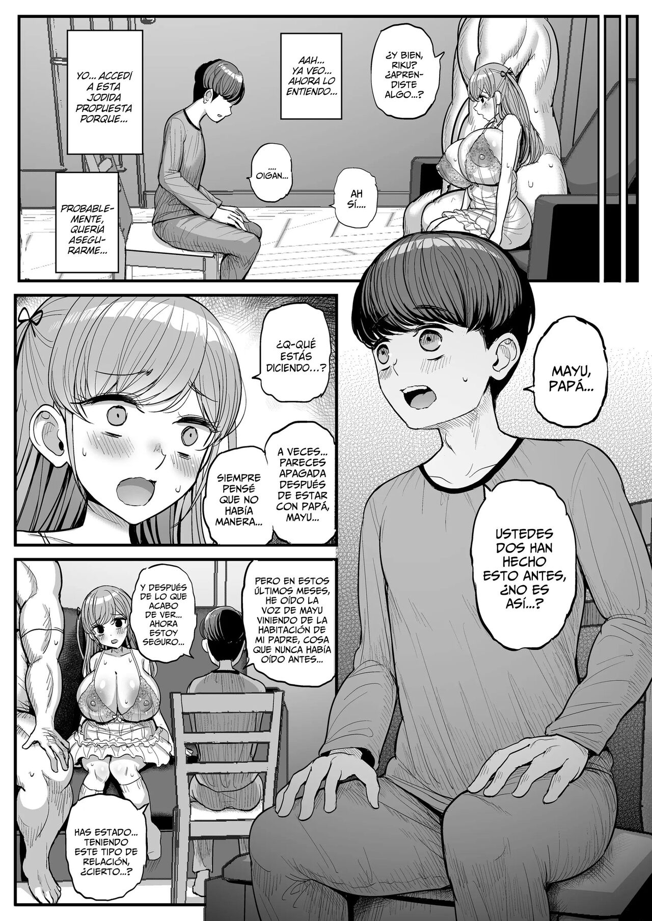 [Sanman Sanzen Koiking (Tyranu)] Minimum Kanojo wa Oyaji no Seidorei -Kazoku Ryokou Hen- | Mi Pequeña Novia Es La Esclava Sexual De Mi Padre ~Graduación~ [Spanish] [Lo Hago por Diversión] [Digital] numero di immagine  43