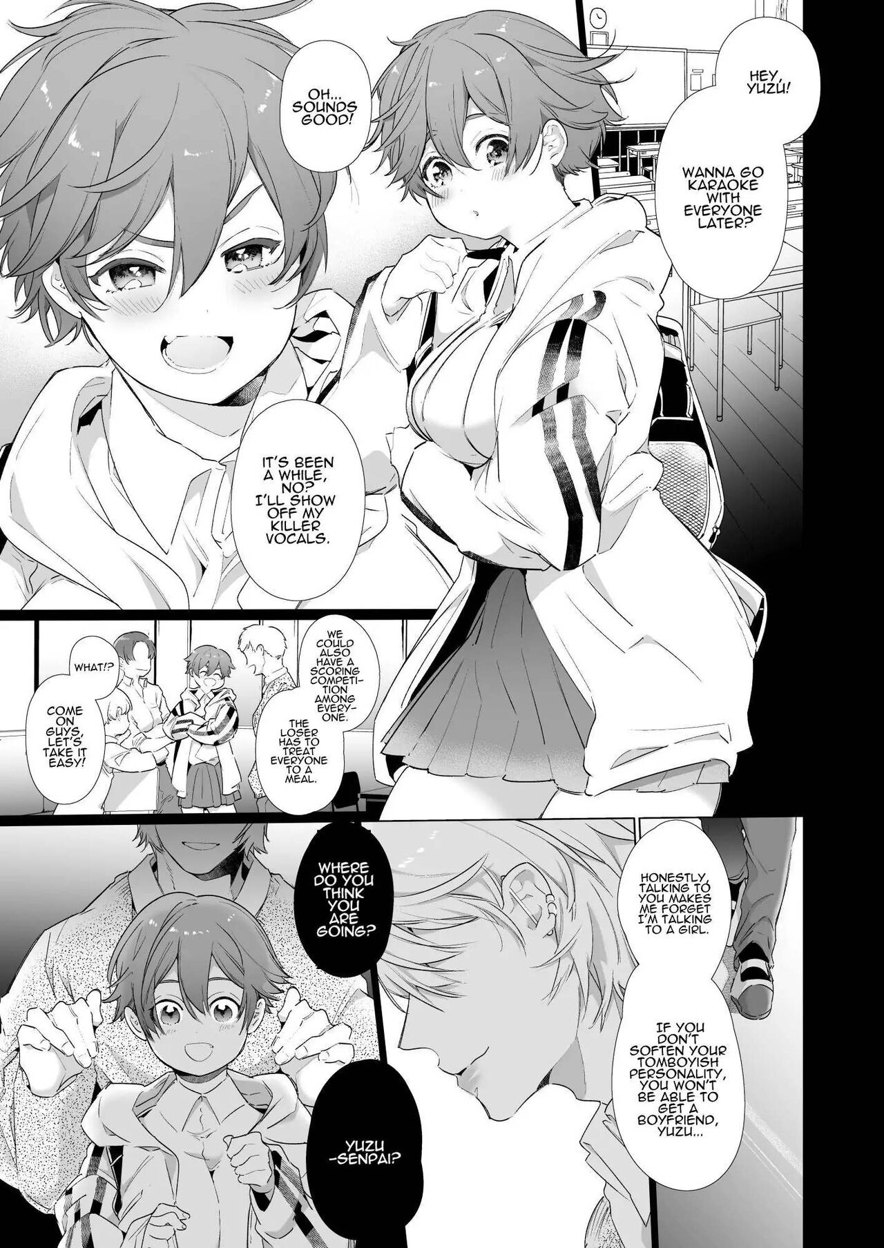 [Yatomomin (Yamamoto Tomomitsu)] Boyish Kanojo wa Toshishita S Kareshi no Dekiai Choukyou kara Nigerarenai | The Tomboy Can't Escape Her Ruthless Young Boyfriend's Training [English] 图片编号 2