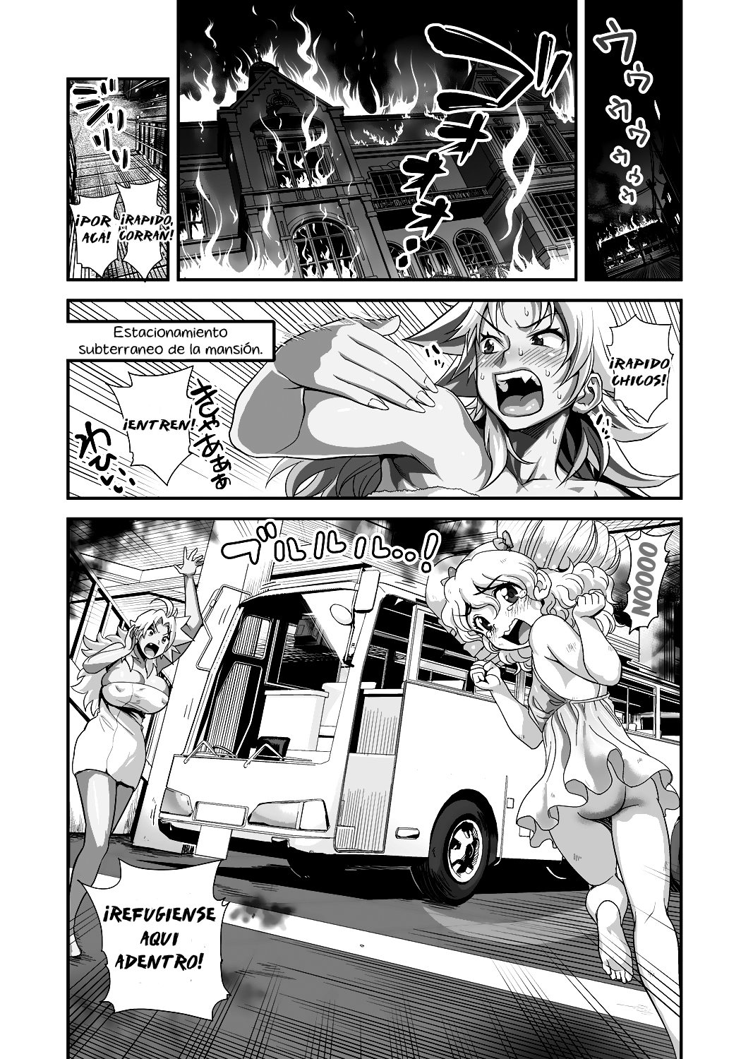 [Tamatsuyada, Satou Kimiatsu] Energy Kyo-ka!! ~Bakunyuu JK. Gachizeme Hatsujouchuu!~ Chou Pinch! Tonda Ero Bus Dai Shissou! Zenra Jousha de Nukitsu Nukaretsu!? [Spanish] [El mago de las MILFS] [Digital] 画像番号 5