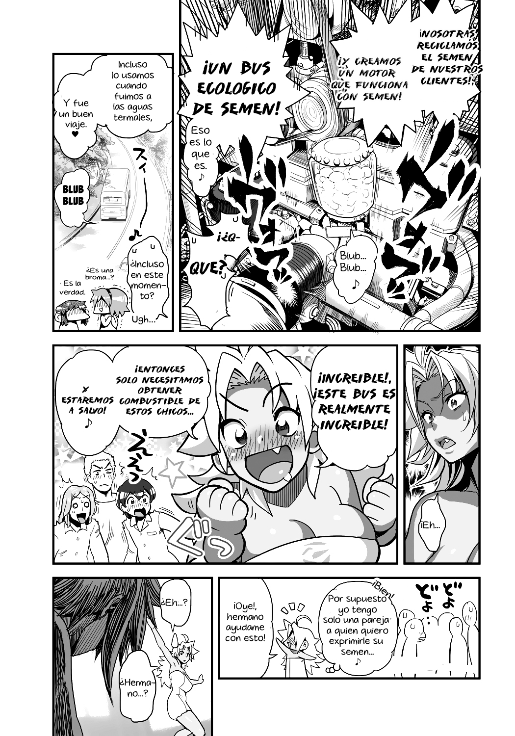 [Tamatsuyada, Satou Kimiatsu] Energy Kyo-ka!! ~Bakunyuu JK. Gachizeme Hatsujouchuu!~ Chou Pinch! Tonda Ero Bus Dai Shissou! Zenra Jousha de Nukitsu Nukaretsu!? [Spanish] [El mago de las MILFS] [Digital] 画像番号 7