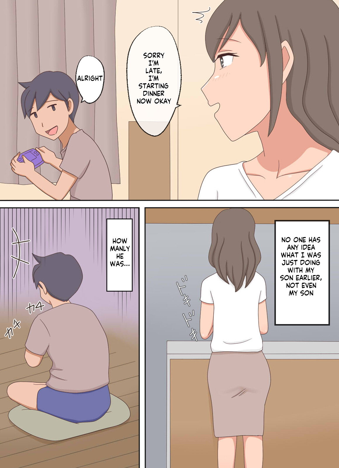 [Juku Echi Land] Oyako Echi no Douga o Miteitara Musuko to Shitaku Natta Hanashi | After seeing a mom-son sex vid she wants to do her son [English] [innyinny] 图片编号 14