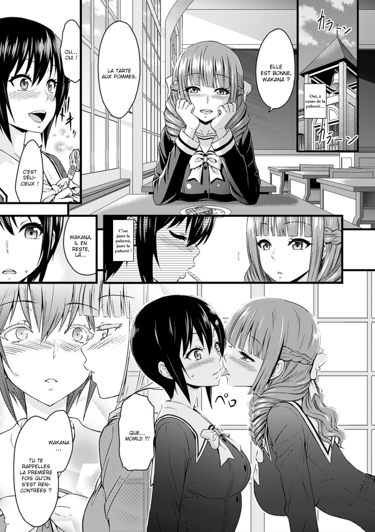 [Yamada Gogogo] Eve no Sekai (2D Comic Magazine Yuri Ninshin Vol. 2) [French] [La sainte Perv'] [Digital] image number 6