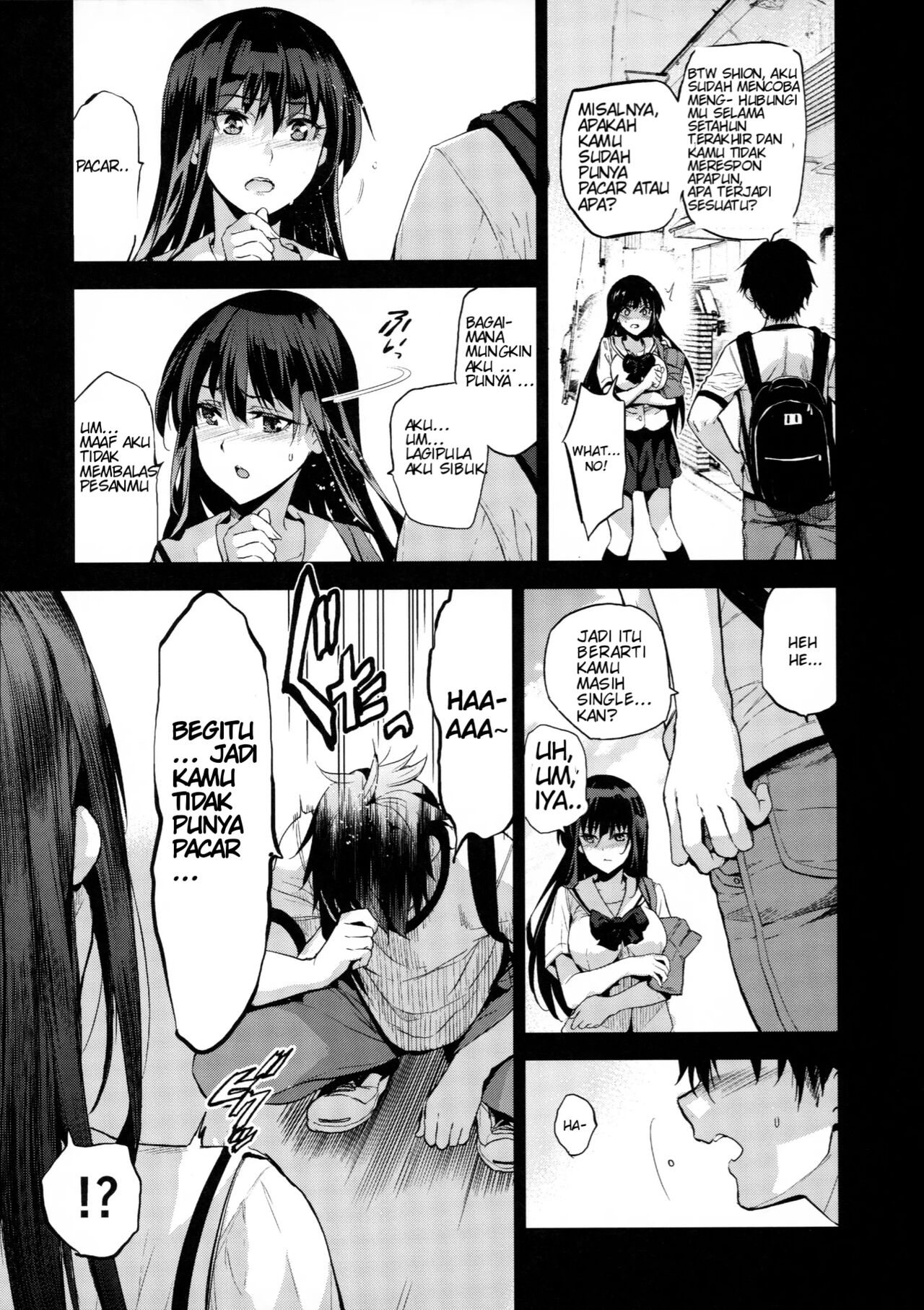 (C96) [Jingai Makyou (Inue Shinsuke)] Otonari no Nie - Saikai Shita Osananajimi no Ie de Okita Koto. [Indonesian] [UStranslation] 画像番号 6