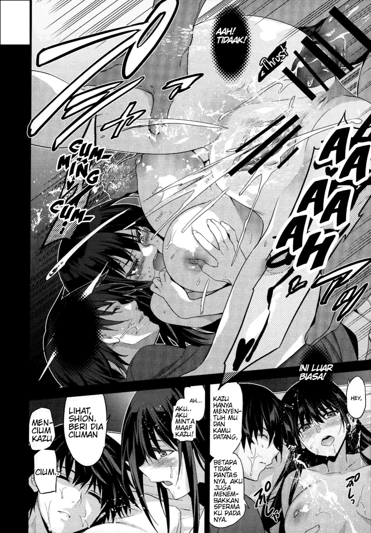 (C96) [Jingai Makyou (Inue Shinsuke)] Otonari no Nie - Saikai Shita Osananajimi no Ie de Okita Koto. [Indonesian] [UStranslation] 画像番号 31