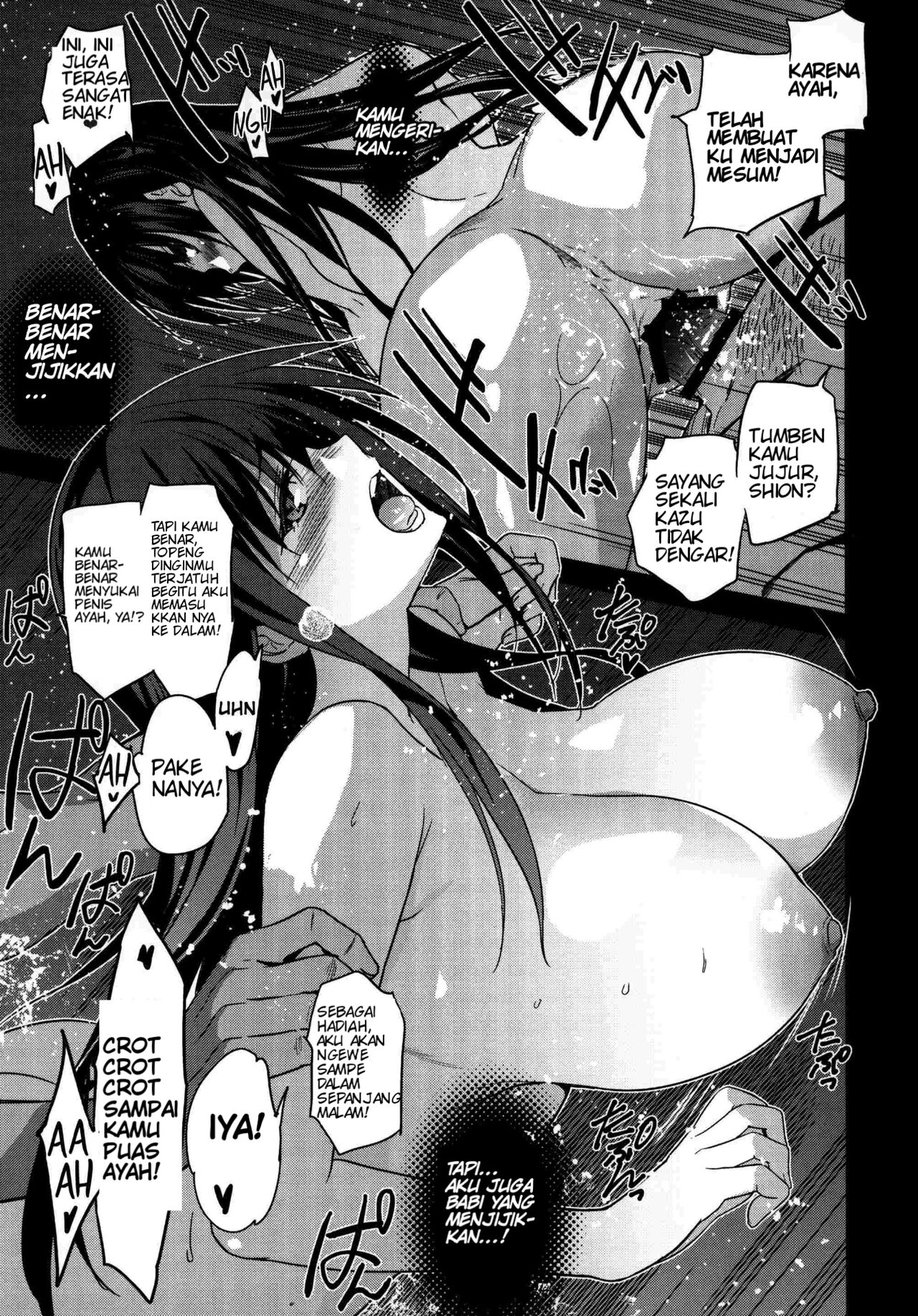 (C96) [Jingai Makyou (Inue Shinsuke)] Otonari no Nie - Saikai Shita Osananajimi no Ie de Okita Koto. [Indonesian] [UStranslation] 画像番号 34