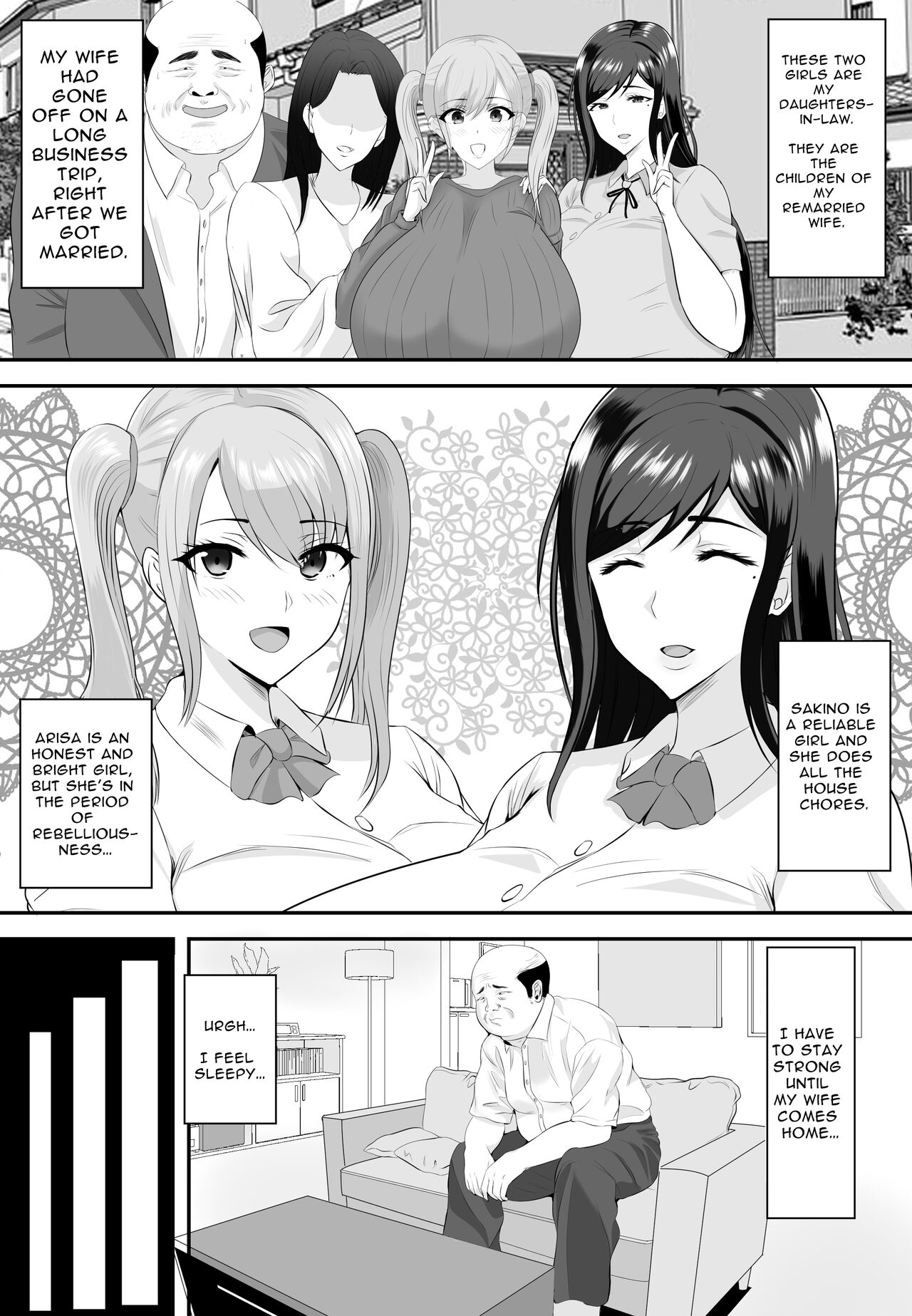 [Shiki] Kyonyuu JK o Tasuketakereba Musume no Hadaka Atete mite | Guess Which One's Your Naked Busty JK Daughter Or Else! [English] numero di immagine  6