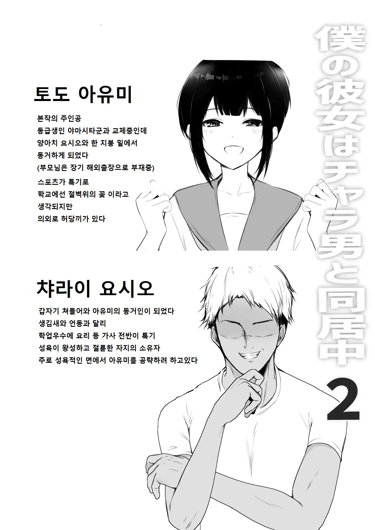 [Akirerushoujo (Akire)] Boku no Kanojo wa Charao to Doukyochuu 2 [korean] numero di immagine  2