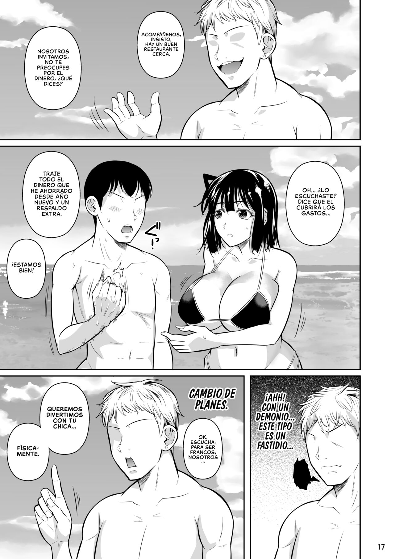 [Shoot The Moon (Fuetakishi)] Bocchi no Mob 3 Kanojo ga Dosukebe Mizugi ni Kigaetara | Un Mafioso Erótico toma la Decisión Correcta cuando ve a su Novia en un Traje de Baño Lascivo 3 [Spanish] [NekoCreme] [Digital] изображение № 18