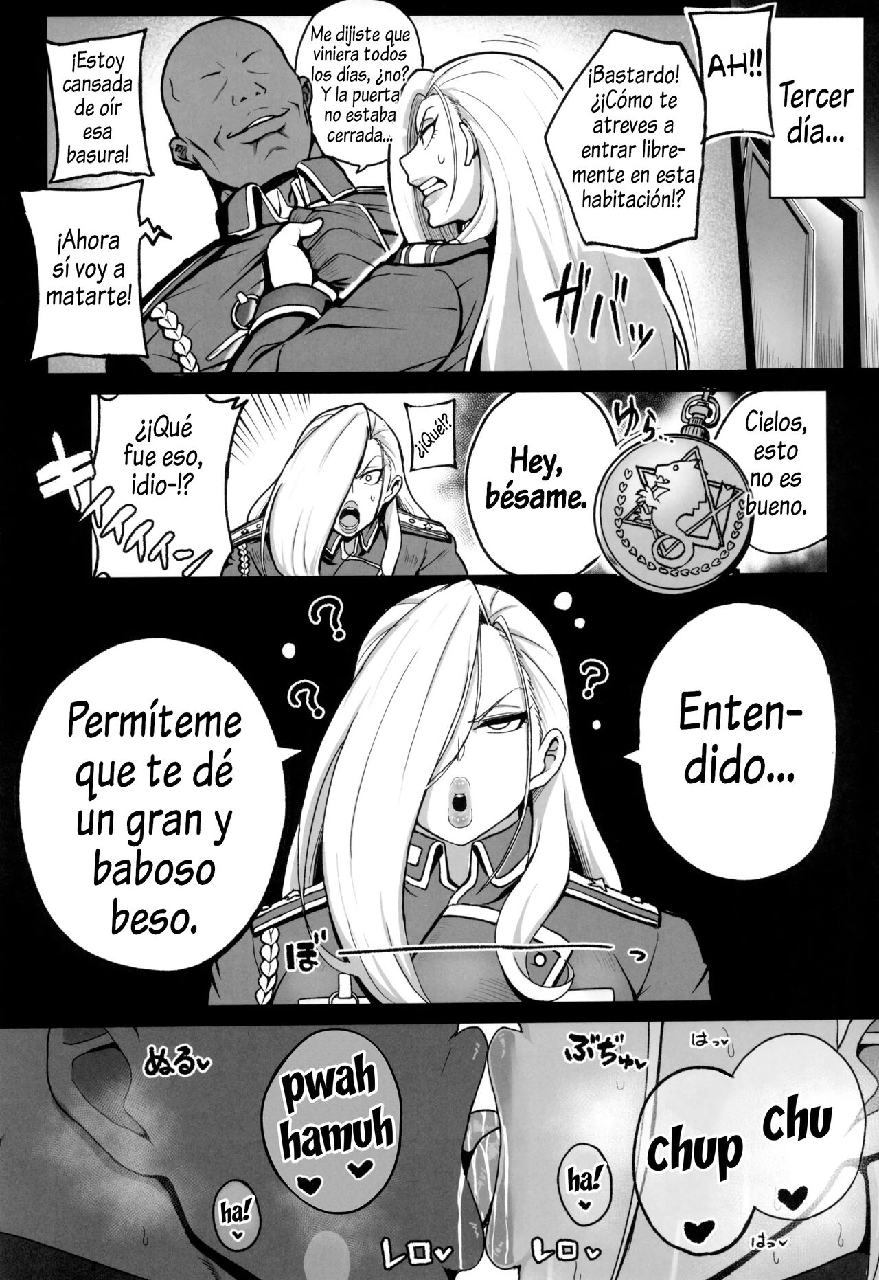 (C102) [Guhan Shounen] Jukujo Shougun VS Saimin no Renkinjutsushi (Fullmetal Alchemist) [Spanish] [Al Chile No se Scan] image number 13