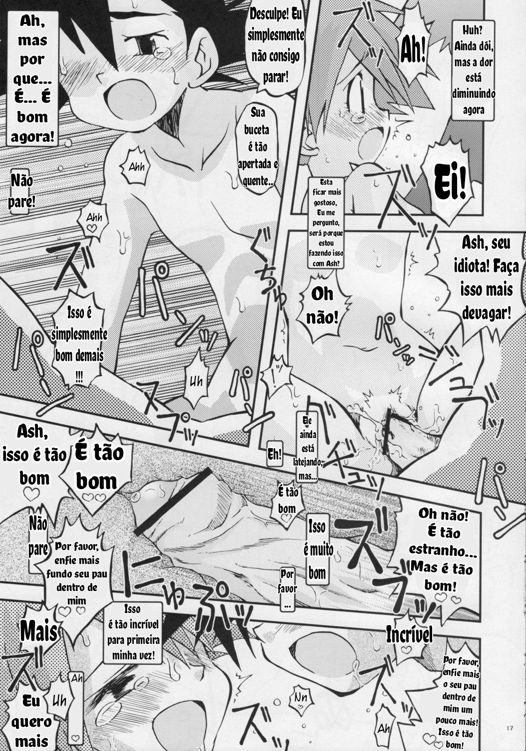 (Puniket 17) [Ukkaridou (Shimazu Isami)] Itsu mo Itsu demo Honki de Ikiteru (Pokémon) [Portuguese-BR] 이미지 번호 16