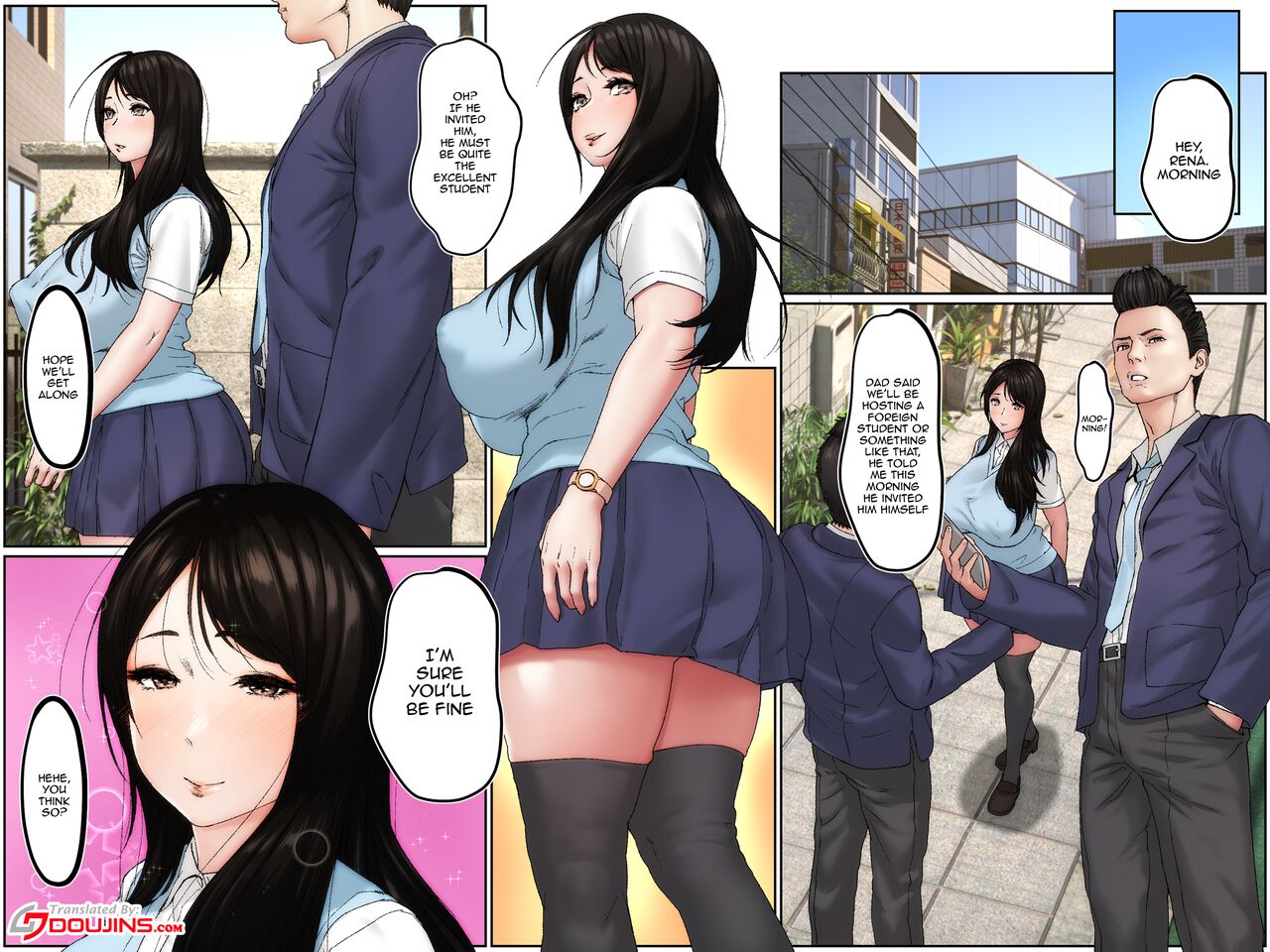 [Spongehead (Daruguxwa)] Gaikokujin Ryuugakusei ni Netorareru Kanojo | She's Stolen Away By A Foreign Exchange Student [English] {Doujins.com} 5eme image