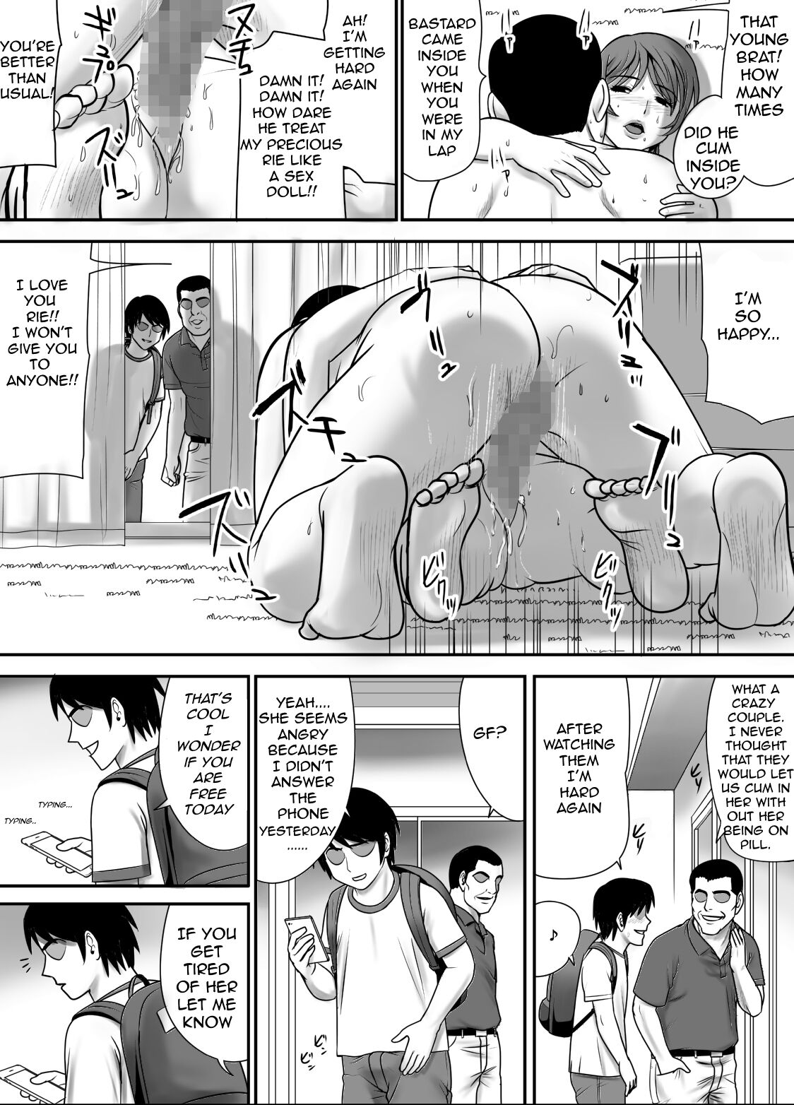 [Edogawa Koubou] Me no Mae de Watashi no Tsuma o Okashite kudasai | Please Fuck My Wife In Front Of Me [English] [Silver] image number 54