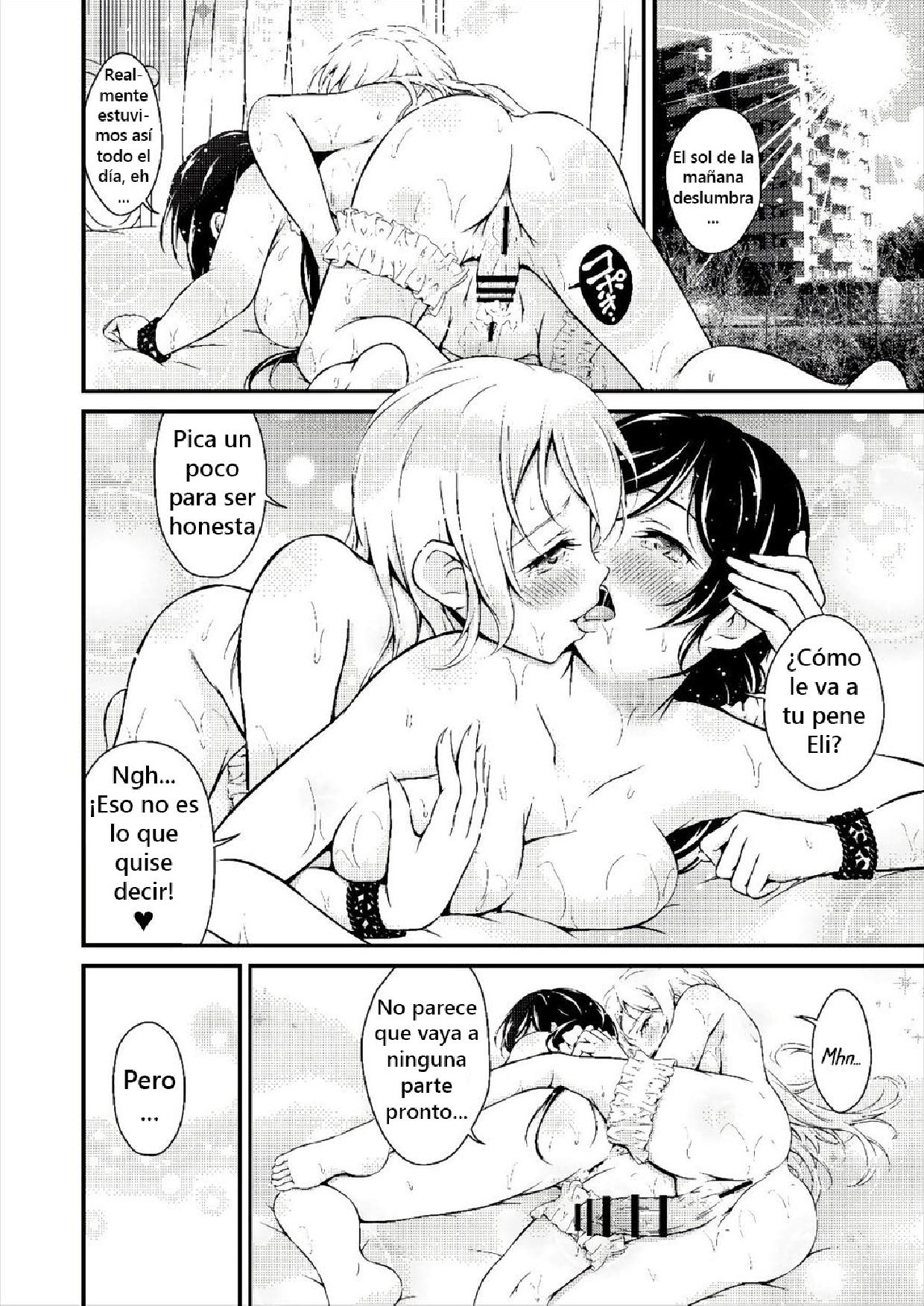 [H na Honya-san. (Akki)] Futa Eli (Love Live!) [Spanish] [black knight] [Digital] 画像番号 19