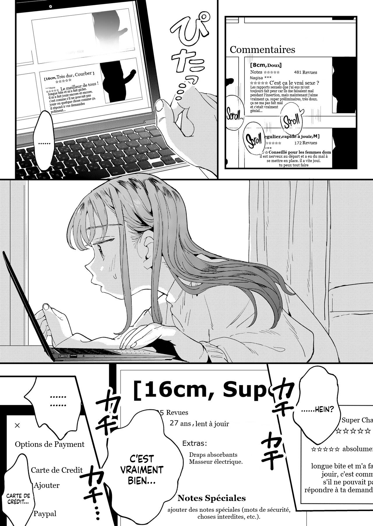 [Denbu Momo] The Girl Who Wants to Order Uber Dicks [Histoire d'Hentai][French] image number 13