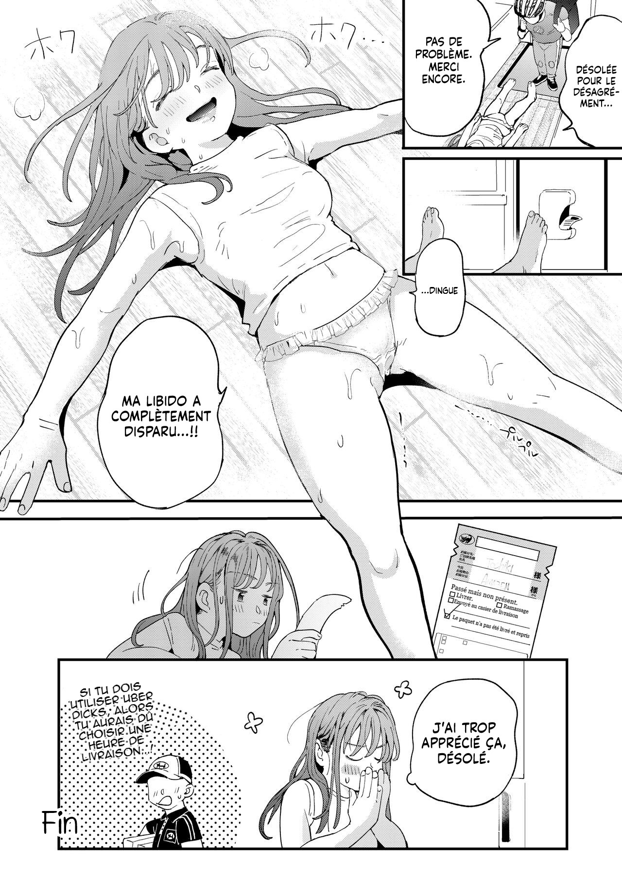 [Denbu Momo] The Girl Who Wants to Order Uber Dicks [Histoire d'Hentai][French] image number 46