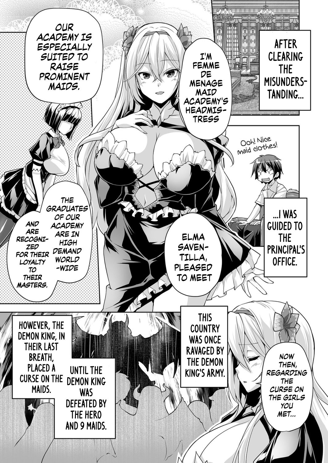 [Nishizaki Eimu] Motto! Haramase! Honoo no Oppai Isekai Oppai Maid Gakuen! Ch. 1 (BugBug 2023-09) [English] {Chrysanthemum} [Digital] 画像番号 3