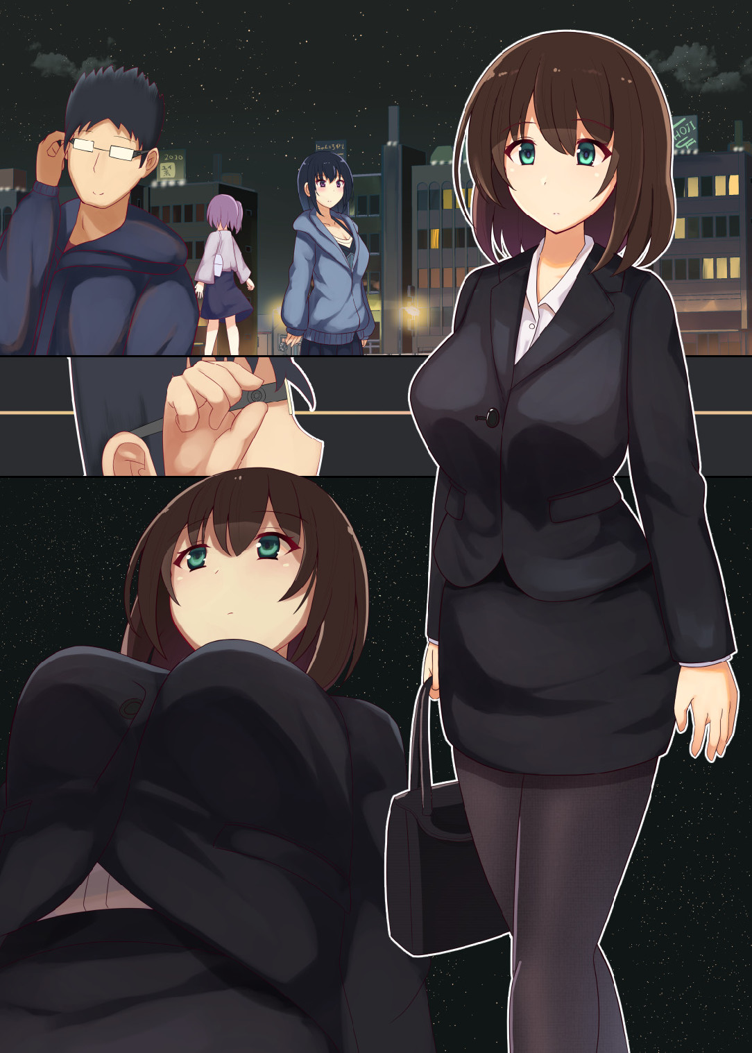 (同人誌) [にゃんころがし]好きに女性の裸を見て、好きに中出しできちゃうHな洗脳スケスケメガ numero di immagine  92