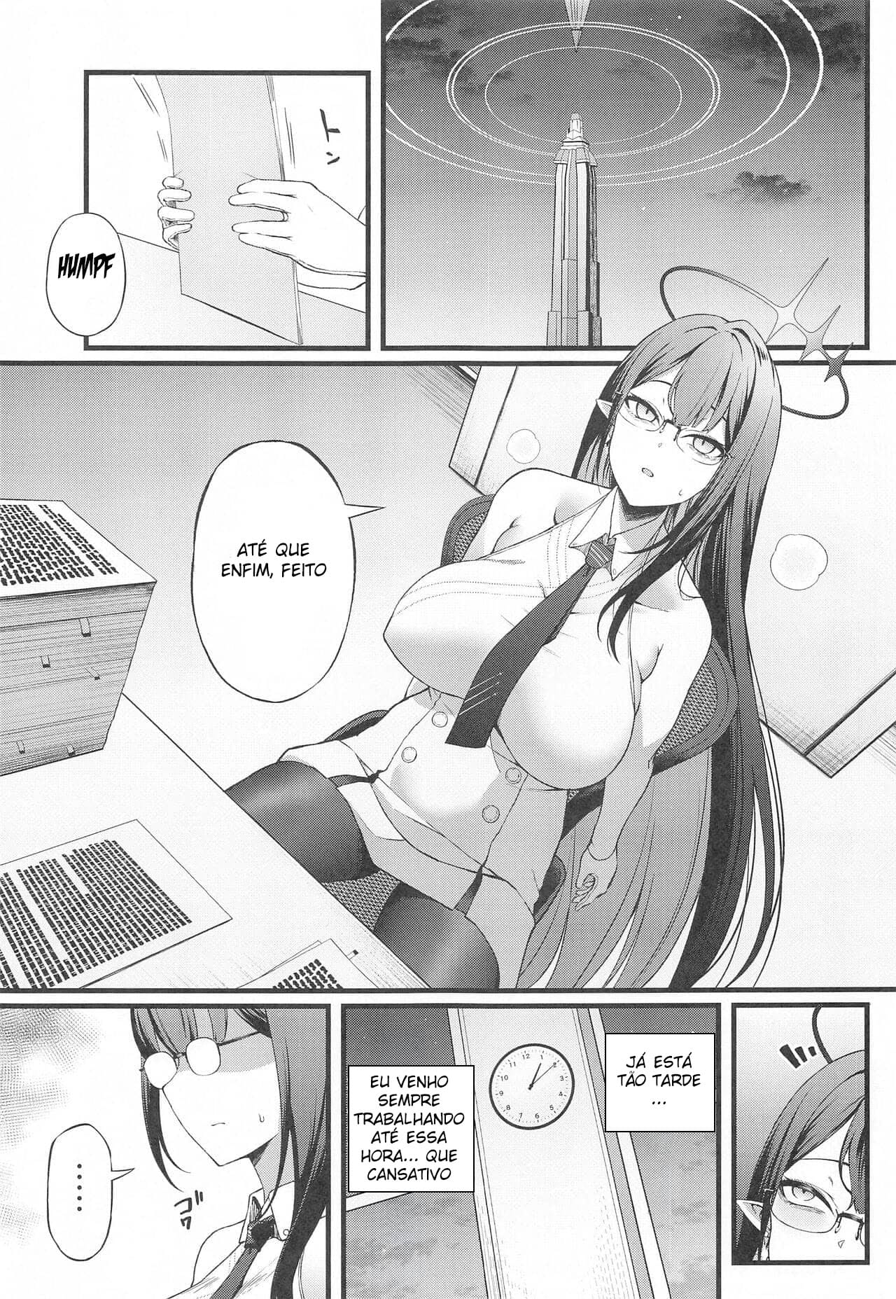 (C102) [Small Marron (Asakura Kukuri)] Nanakami Rin wa Hatsujouki | Nanagami Rin is in Heat (Blue Archive) [Portuguese-BR] image number 2