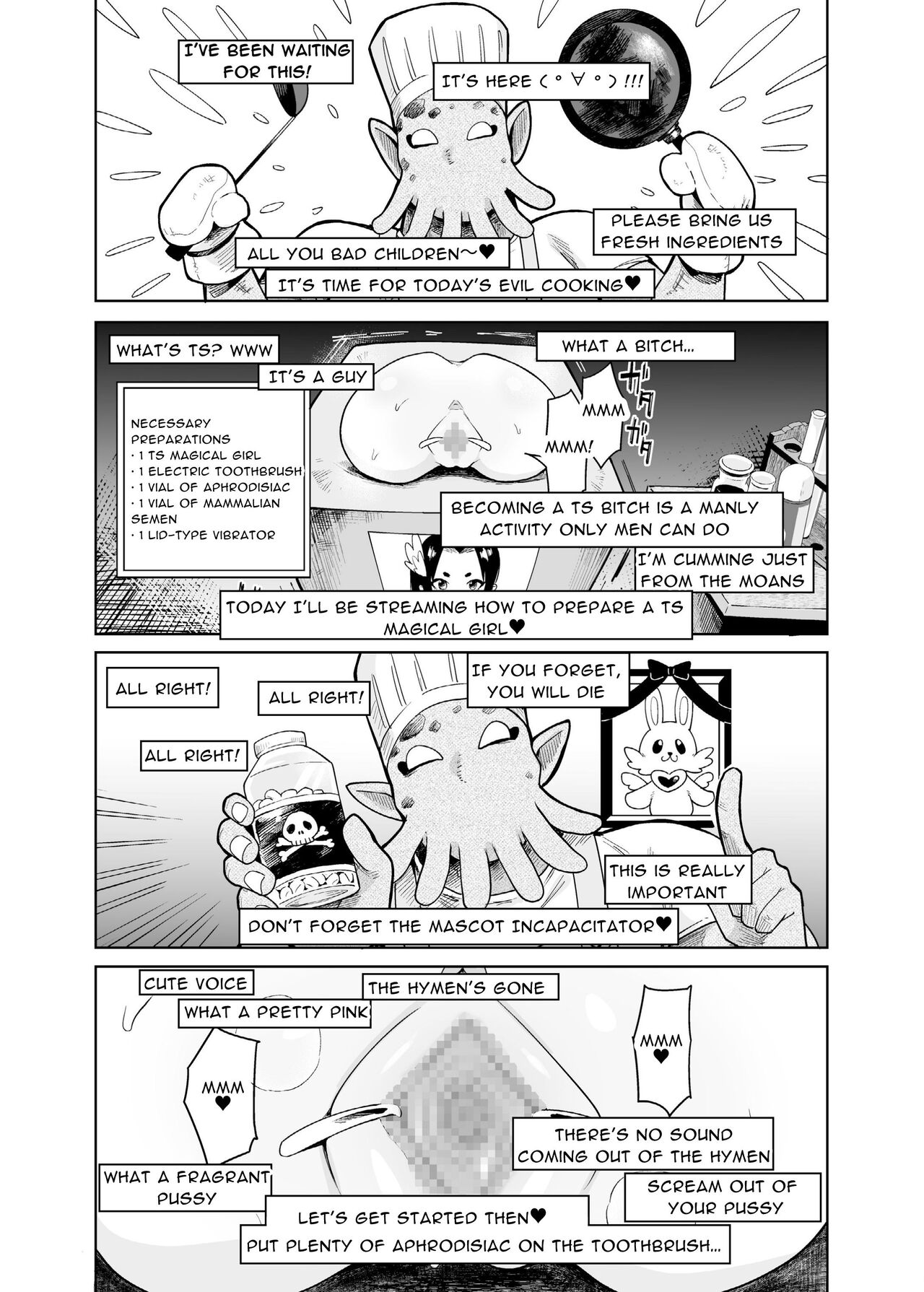 [I'm moralist (Yanagihara Mitsuki, InuSamrai, Kanimura Ebio)] TS Mahou Shoujo Chevalier-chan no Omanko wa Zenritsusen ga Nokotte iru kara Kitsukute Binkan tte Maji desu ka!? [English] [HgT] [DLSite] [Translators Unite] изображение № 27