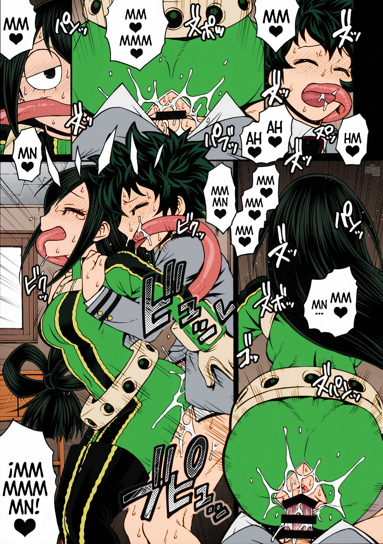 (C90) [CELLULOID-ACME (Chiba Toshirou)] POPPIN' GIRLS (My Hero Academia) [Spanish] [Mister Nugget] [Colorized] imagen número 10