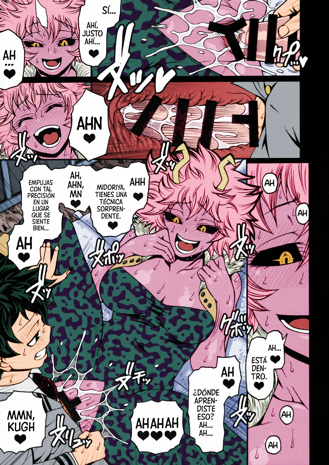 (C90) [CELLULOID-ACME (Chiba Toshirou)] POPPIN' GIRLS (My Hero Academia) [Spanish] [Mister Nugget] [Colorized] imagen número 14