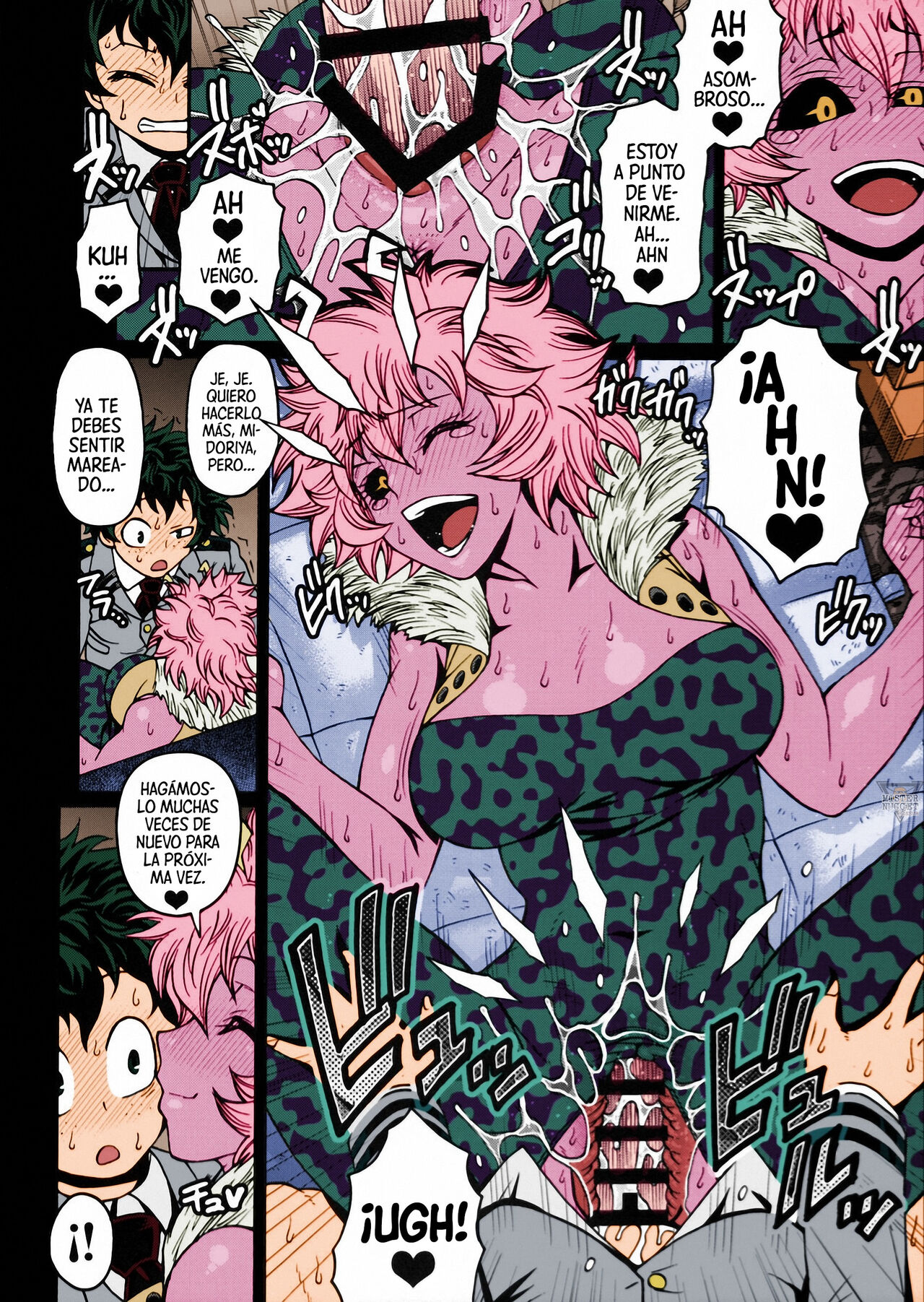 (C90) [CELLULOID-ACME (Chiba Toshirou)] POPPIN' GIRLS (My Hero Academia) [Spanish] [Mister Nugget] [Colorized] imagen número 15