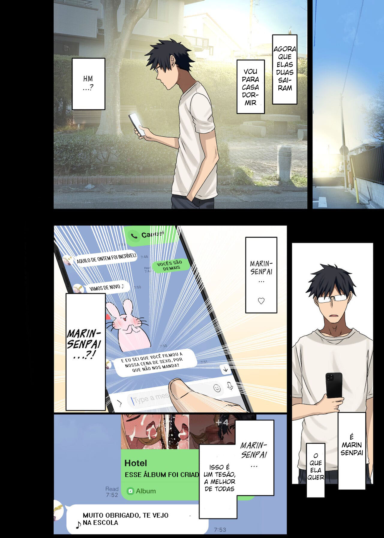 [Arekusa Thunder (Arekusa Mahone)] Zokuzoku Yarasetekureru Senpai [Portuguese-BR] image number 76