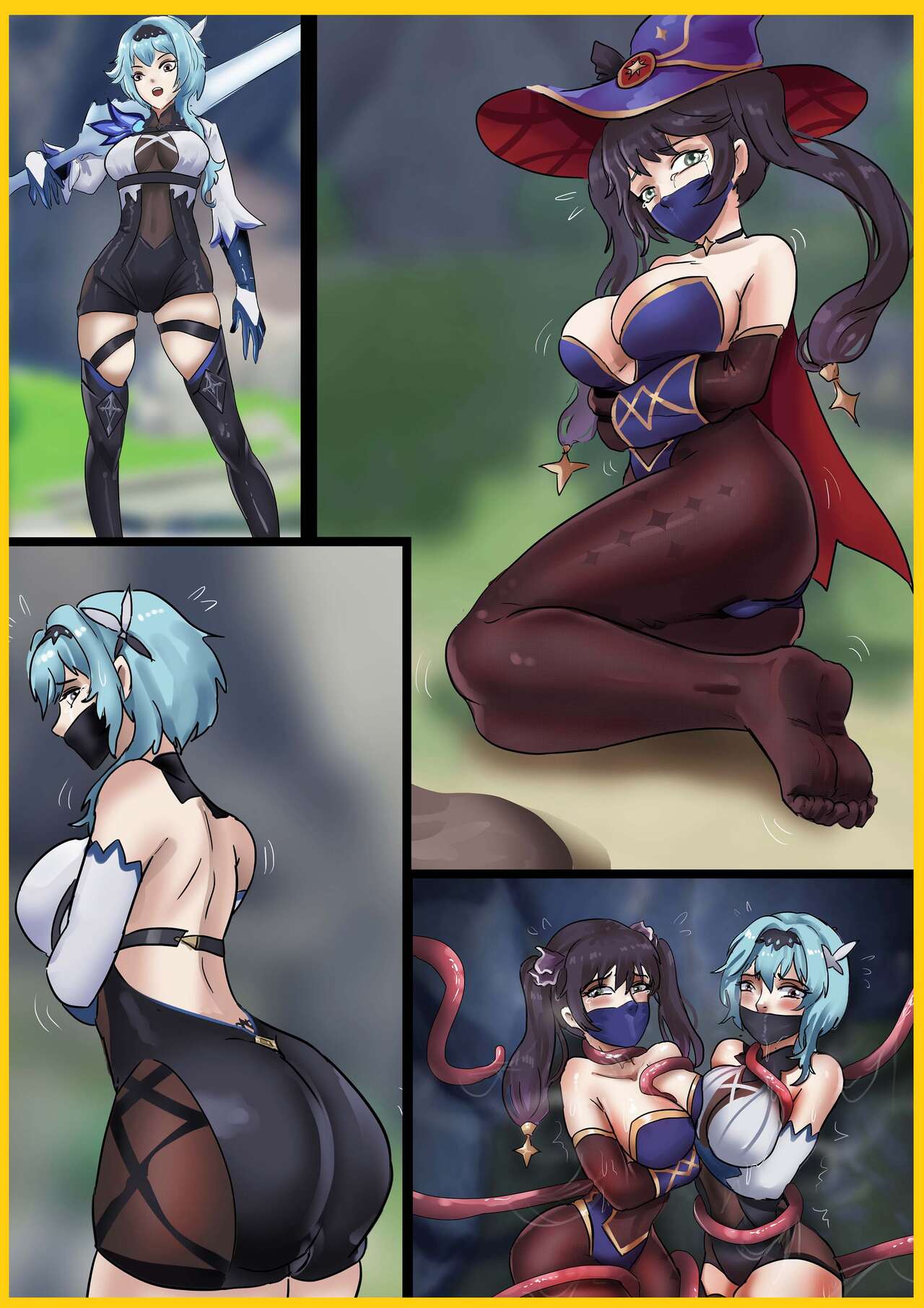 [King] 原神缚——优菈与莫娜 image number 1