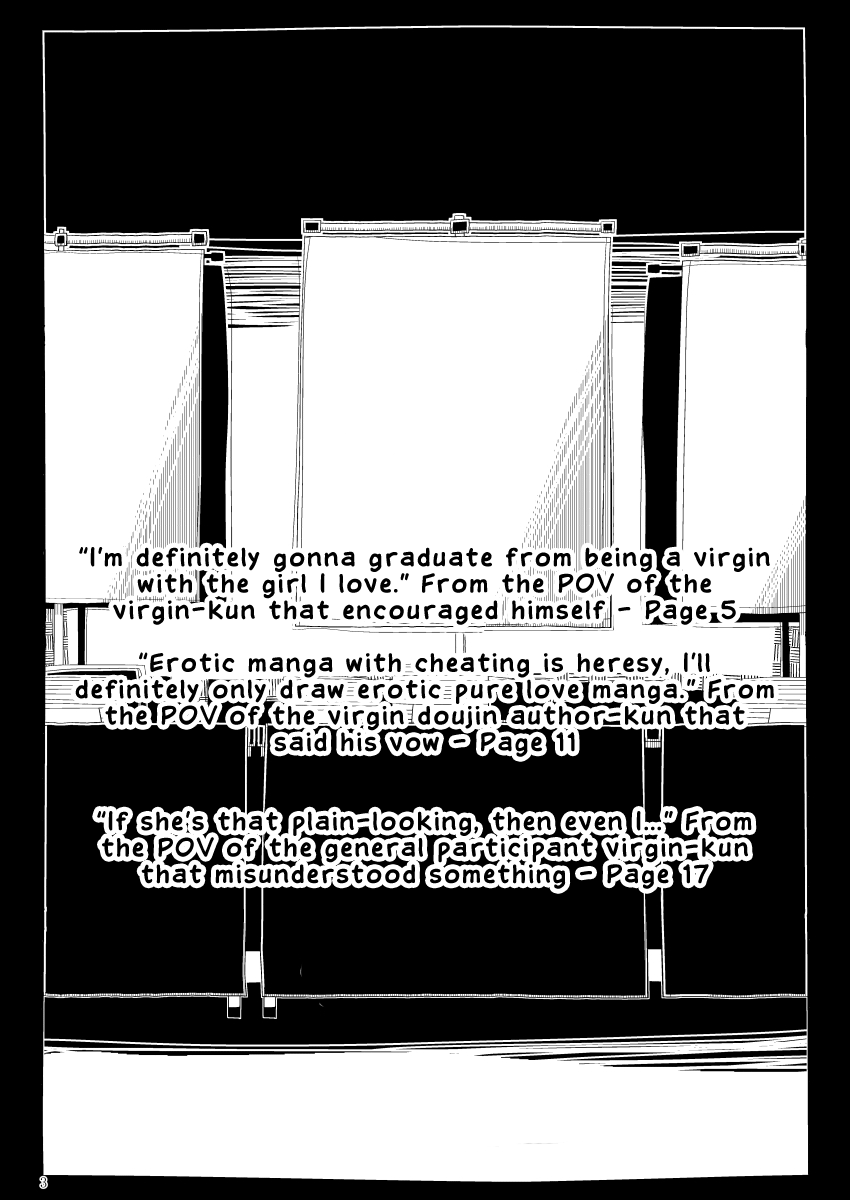 [Seken no Katasumi (Kaeruyama Yoshitaka)] Jimi de Otonashisou ni Miete Doutei wo Taberu no ga Shumi no Warui Onna no Ko Doujin Sakka-chan ni Seiheki wo Dame ni Sareru Douteikuntachi no Hanashi [English] 图片编号 3