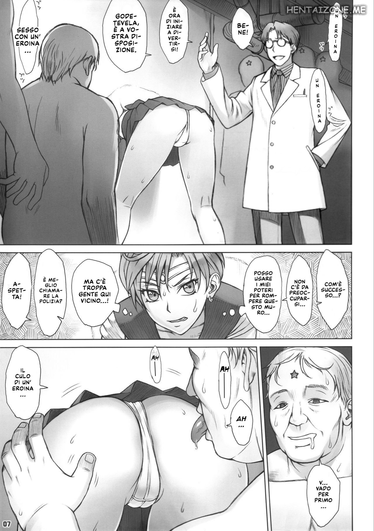 (C91) [Nagaredamaya (BANG-YOU)] Kabe no Naka de | Incastrata e Usata (Bishoujo Senshi Sailor Moon) [Italian] 6eme image