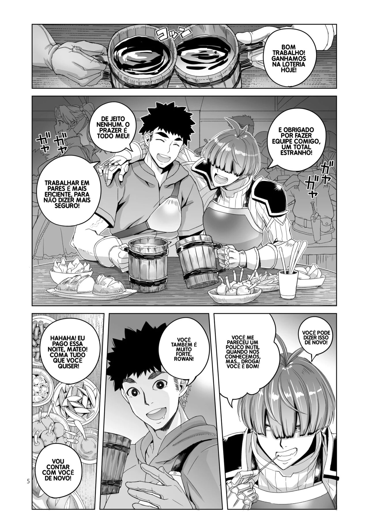 [Asaki Blog Branch Office (Asaki Takayuki)] Rowan Nyokenshi wa Kakusenai | Rowan, the Swordswoman in Plain Sight [Portuguese-BR] 图片编号 4