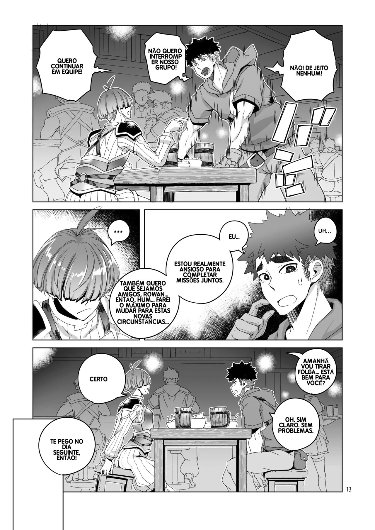 [Asaki Blog Branch Office (Asaki Takayuki)] Rowan Nyokenshi wa Kakusenai | Rowan, the Swordswoman in Plain Sight [Portuguese-BR] 图片编号 12