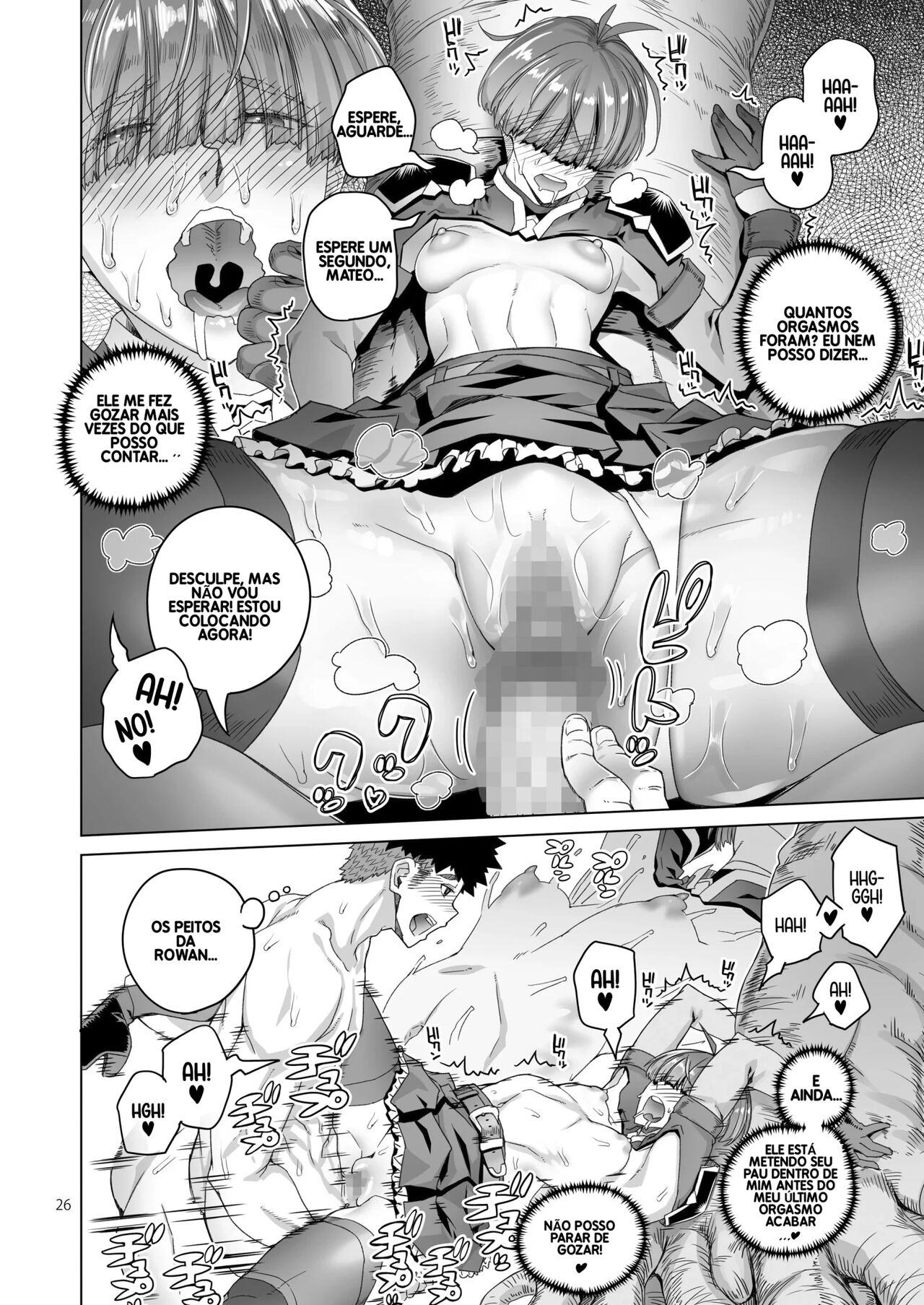 [Asaki Blog Branch Office (Asaki Takayuki)] Rowan Nyokenshi wa Kakusenai | Rowan, the Swordswoman in Plain Sight [Portuguese-BR] 图片编号 25