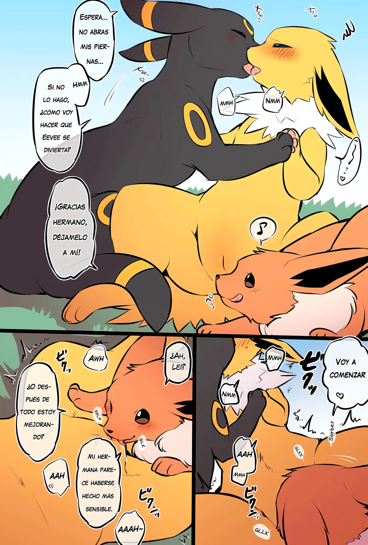[Diga Tsukune] La familia Eevee cuya ética sexual se ha derrumbado [Spanish] 3eme image