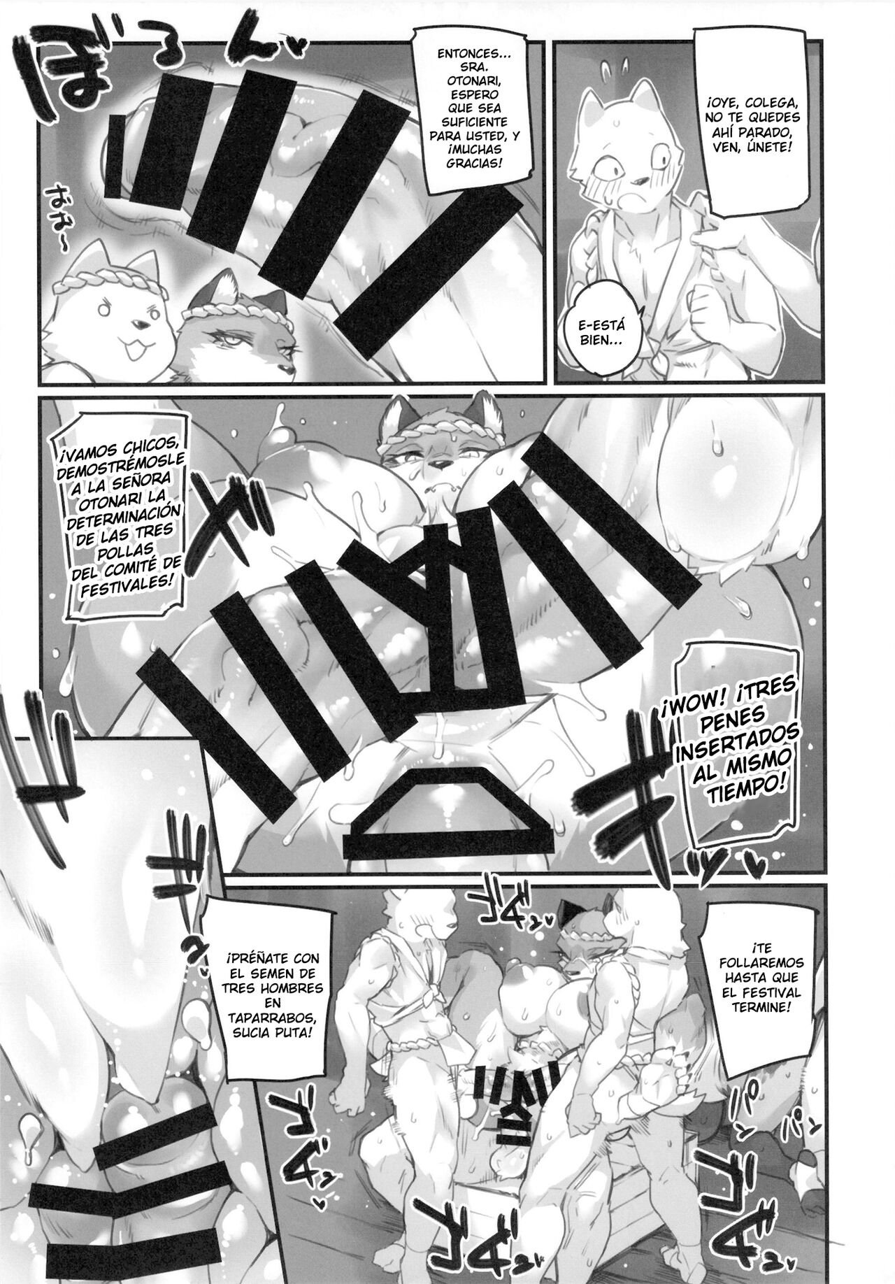 [SEVEN TAILS (fukuinu)] Otonari-san wa Fudou Kyou | La Indomable Señora Otonari [Spanish] [Funky21] [Digital] image number 18