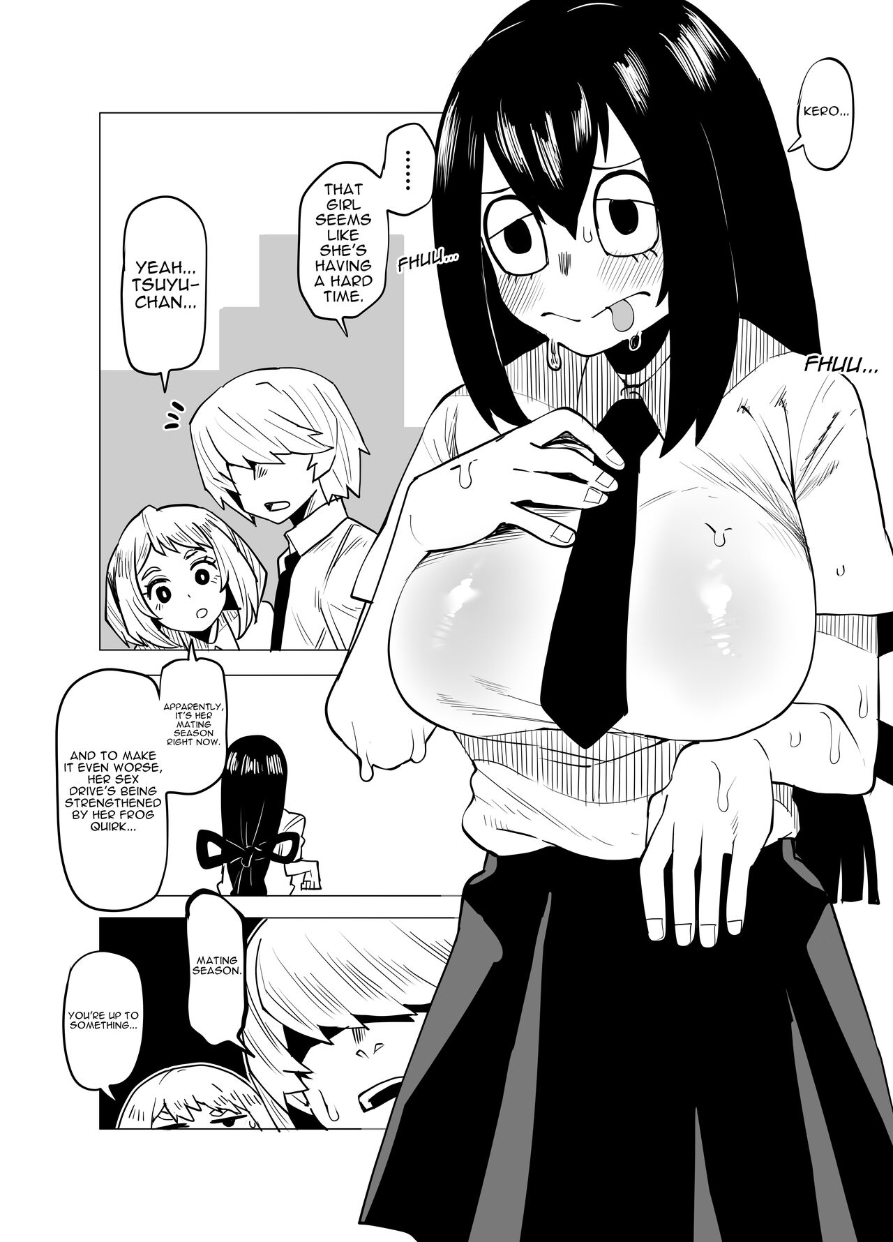 [Oekaki Kaki] Teisou Gyakuten Mono Asui Tsuyu no Baai | Inverted Morality Hero Academia ~Tsuyu's Case~ (Boku no Hero Academia) [English] {Doujins.com} imagen número 1