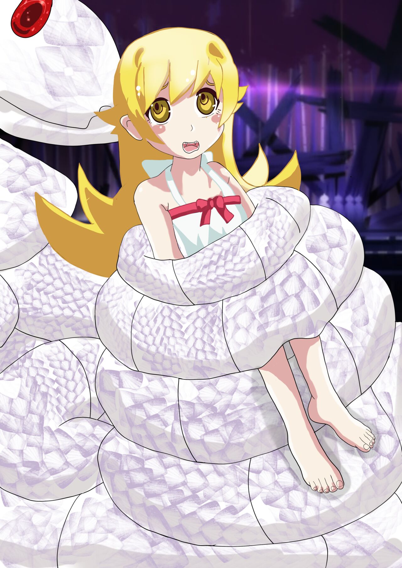[Various] Oshino Shinobu as a prey image number 3