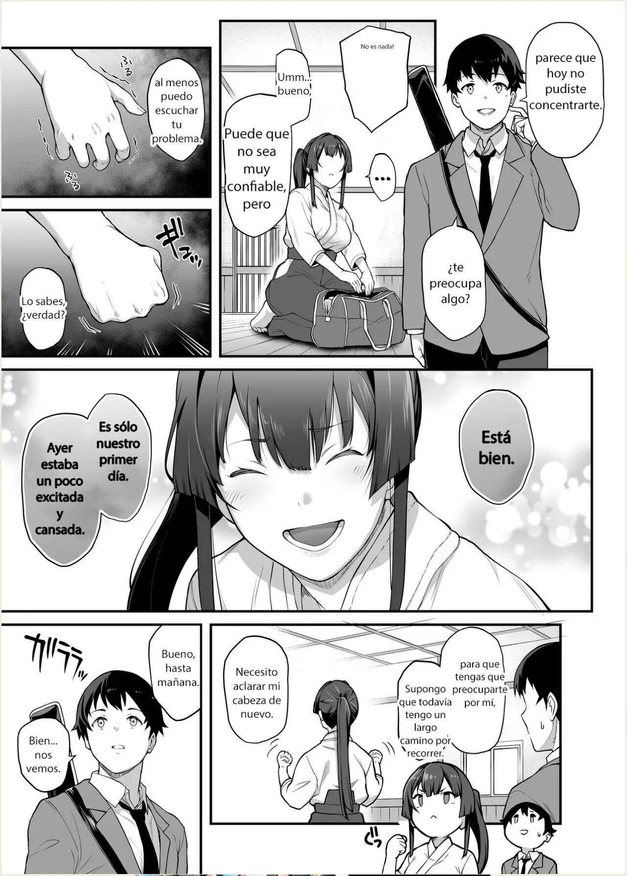 [Kaedeko, Yozo] Kendoubu Shushou de Osananajimi no Bijin de Tsuyoi Boku no Kanojo ga, Charao ni Assari Otosareru Wake ga Nai [Spanish] image number 29