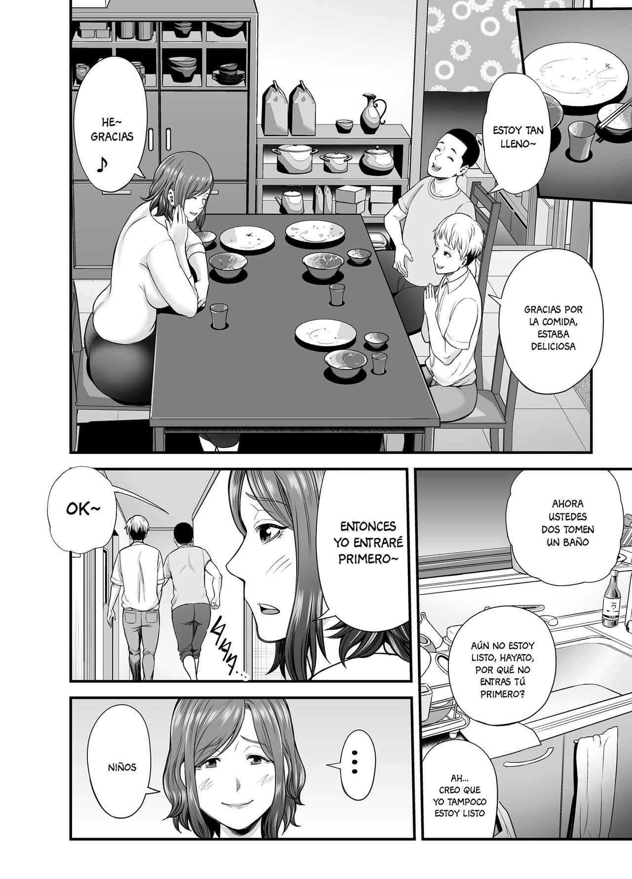 [Ura Meshiya (Maccha Neji)] Sexless de Yokkyu Fuman na Watashi wa, Musuko no Tomodachi to... [Spanish] image number 9