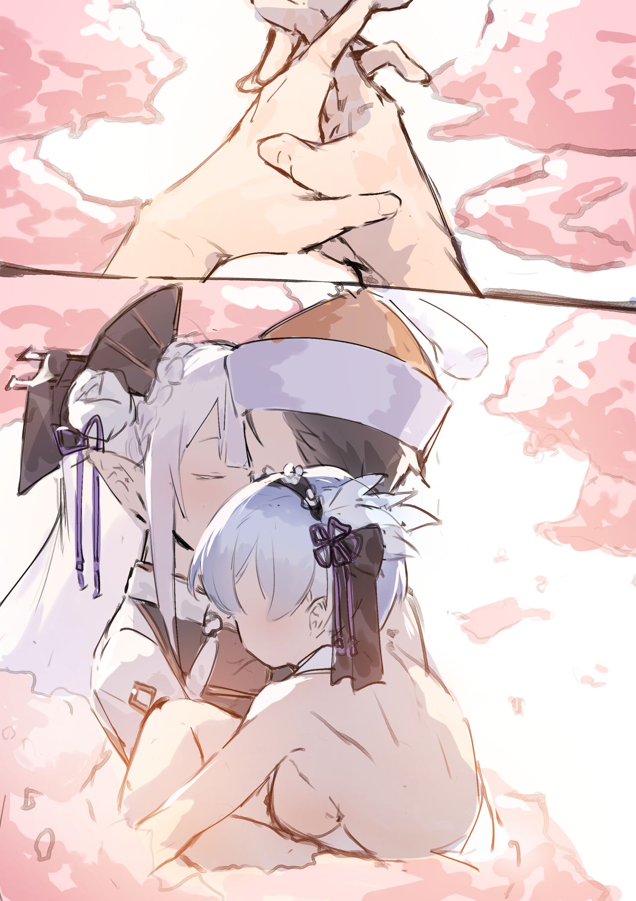 Emilia, Rem and Subaru futanari image number 22