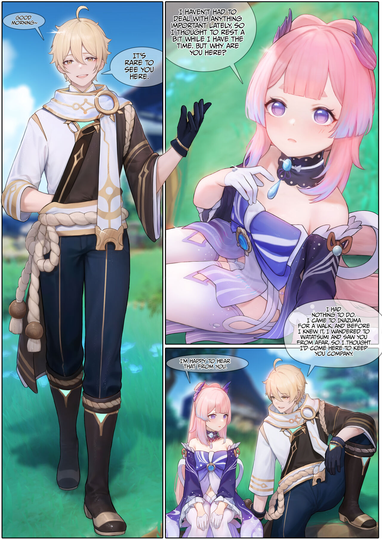 [Reikoku na Haizara] Flustered Kokomi (Genshin Impact) [English] [LunaticSeibah + Papo41] image number 4