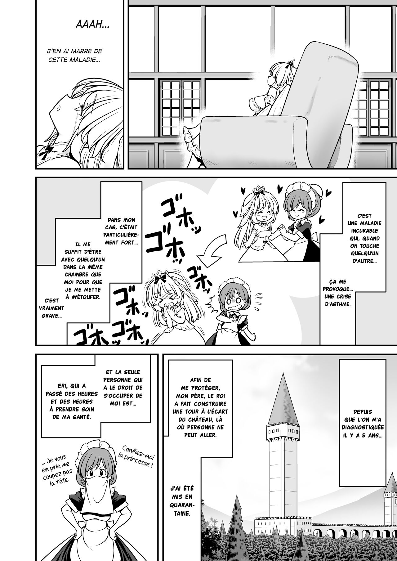 [Yosutebito na Mangakaki (Tomoki Tomonori)] Byoujaku na Junpaku Hime-sama wa Mushikan Love [[French] [La Sainte perv'] [Digital] image number 6