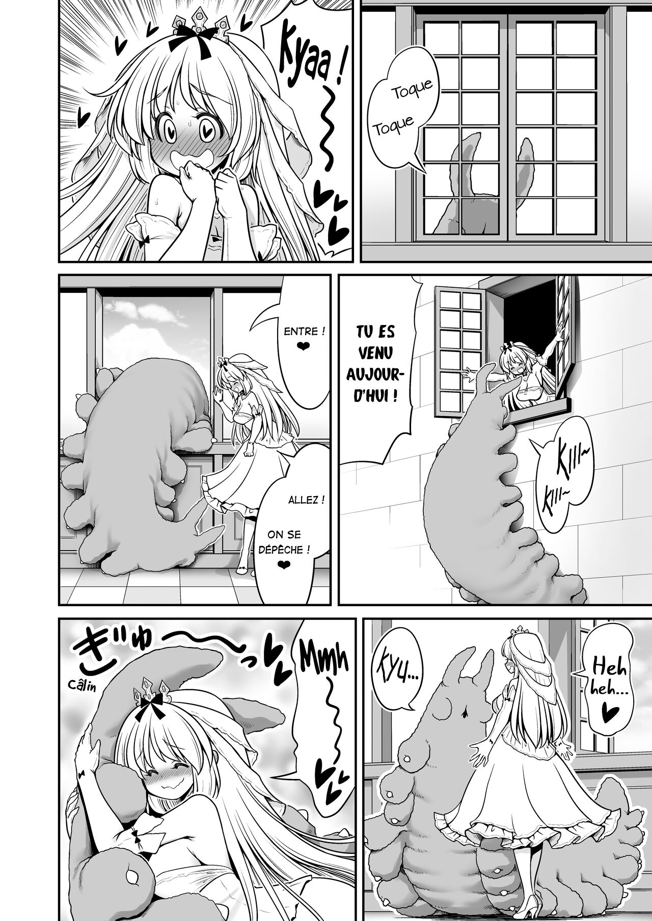 [Yosutebito na Mangakaki (Tomoki Tomonori)] Byoujaku na Junpaku Hime-sama wa Mushikan Love [[French] [La Sainte perv'] [Digital] image number 8