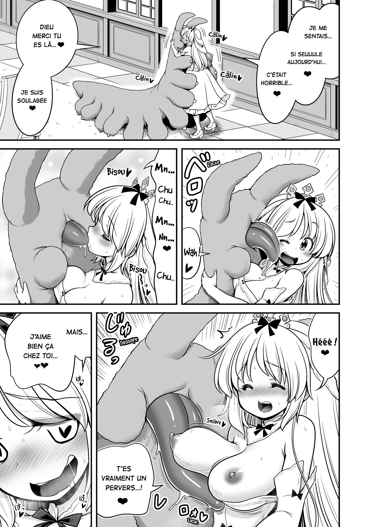 [Yosutebito na Mangakaki (Tomoki Tomonori)] Byoujaku na Junpaku Hime-sama wa Mushikan Love [[French] [La Sainte perv'] [Digital] image number 9