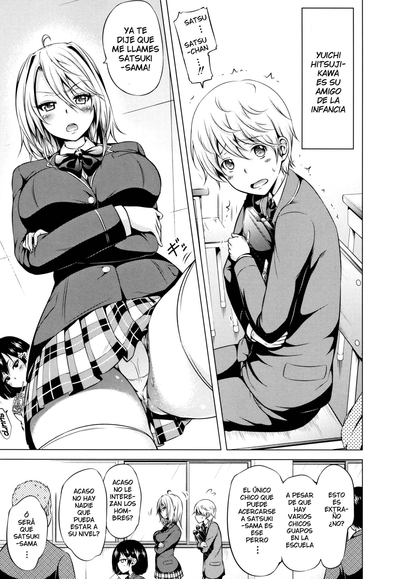 [Akatsuki Myuuto] Joousama wa M no dorei (cap. 1) [Spanish] [Decensored][Harenchi no Fansub] [Digital] Bildnummer 3