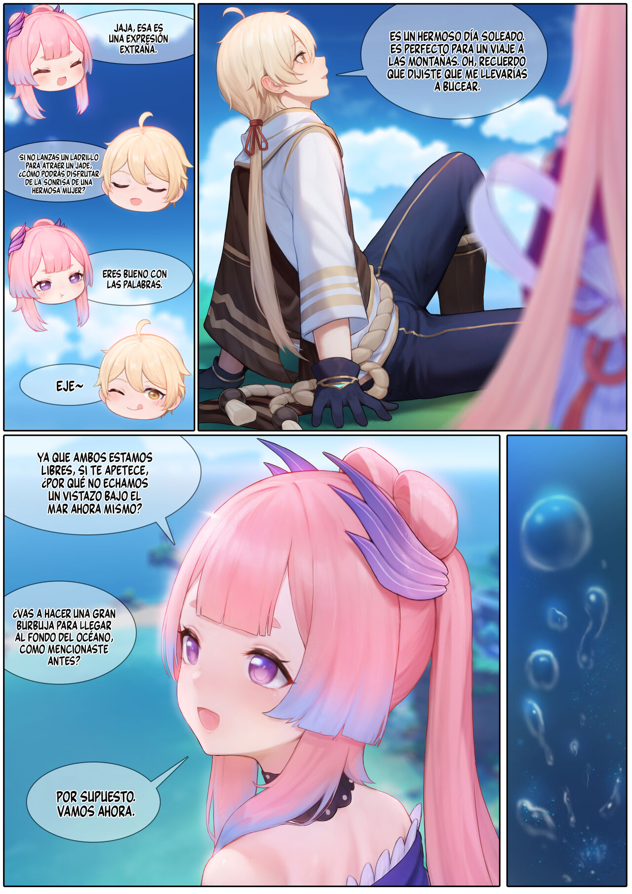 [Reikoku na Haizara] Kokomi Nerviosa (Genshin Impact) [Spanish] [Rakuen Translations] numero di immagine  4