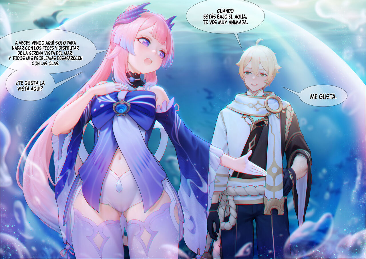 [Reikoku na Haizara] Kokomi Nerviosa (Genshin Impact) [Spanish] [Rakuen Translations] numero di immagine  5