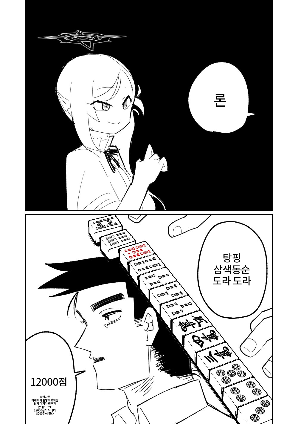 [Asahina Yoshitosi] Benriya 68 Datsui Mahjong Ichi ~Sankaisen~ | 흥신소68 탈의마작 제1편 ~삼회전~ (Blue Archive) [Korean] 图片编号 16