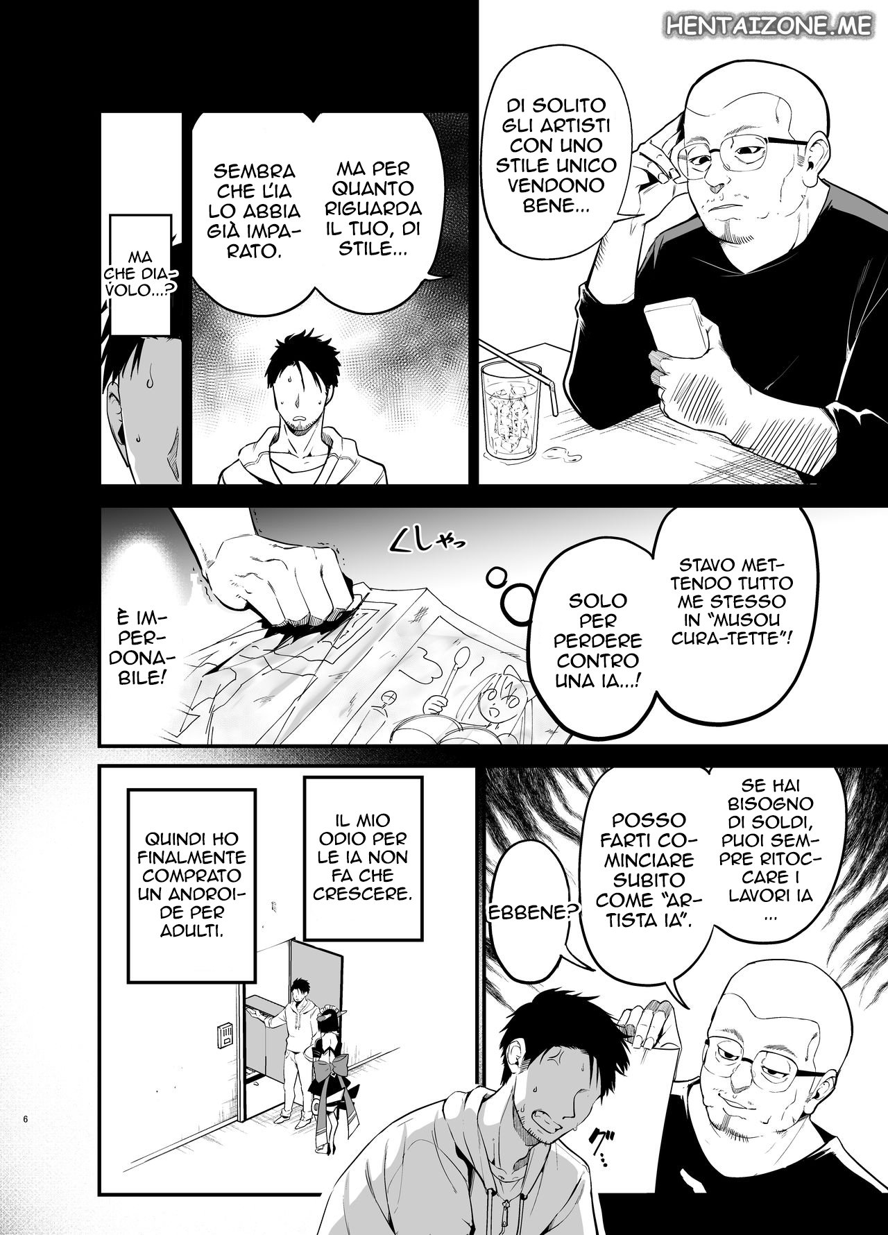 [Aohimo Familia (Chilt)] AI ni Shigoto o Torareta Mangaka, Seieki mo Torareru. | Androidi per Adulti [Italian] 图片编号 5