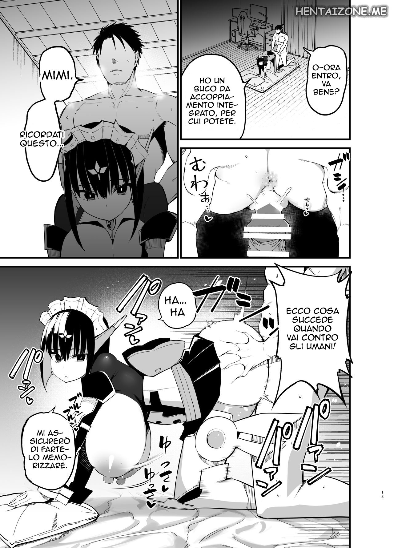 [Aohimo Familia (Chilt)] AI ni Shigoto o Torareta Mangaka, Seieki mo Torareru. | Androidi per Adulti [Italian] 图片编号 12